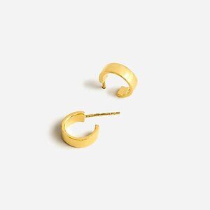 J. Crew Demi-fine 14k gold-plated mini-hoop earrings